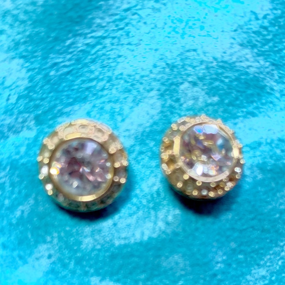 ANGELIC STUD EARRINGS with GOLD-TONE PLATED